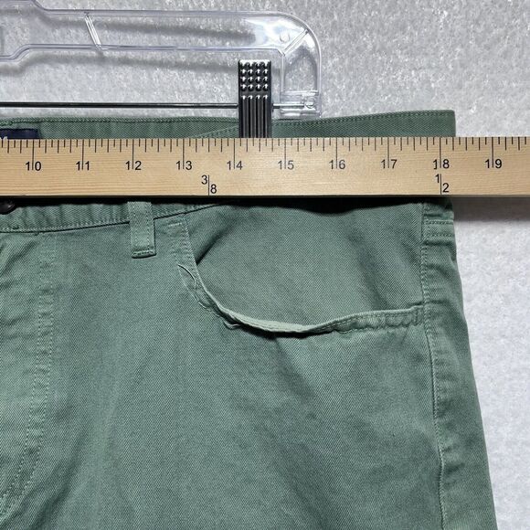 Club Monaco Jeans Mens Size 34x32 Green Straight Leg Cotton Pockets Denim Casual - Picture 6 of 12